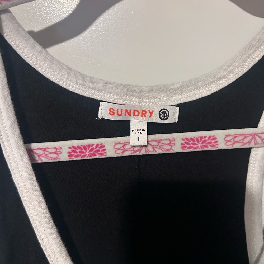 Sundry Ringer Side Slit Jersey Racerback Maxi Dress Size 1 (small) - Picture 5 of 6